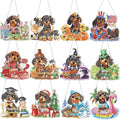 Cinnvoice 12 Pcs Summer Seasonal Diamond Art Hanging Ornament Kit by Cinnvoice