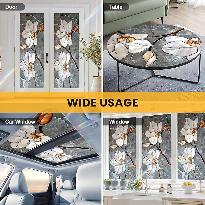Stained Glass Window Privacy Film Static Cling - Image 8