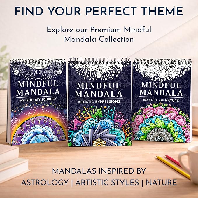 Premium Mandala Coloring Book for Adults – 50 Stress Relief Designs – 180gsm - Image 8