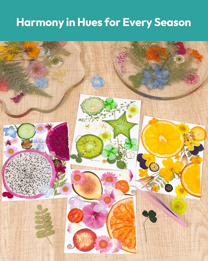 Resiners Dried Pressed Flowers for Resin Molds, Real Natural Dried Flowers Dry - Image 2
