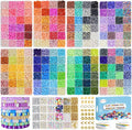 Redtwo 46000 Pcs 192 Colors Clay Beads Friendship Bracelet Making Kit | 9 Boxes by Redtwo