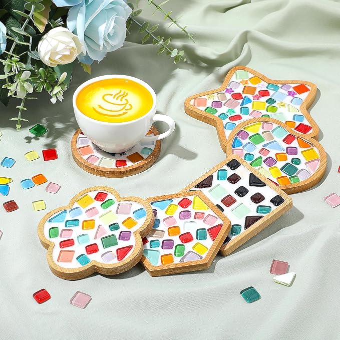 Potchen 12 Sets DIY Glass Mosaic Tiles - Image 5