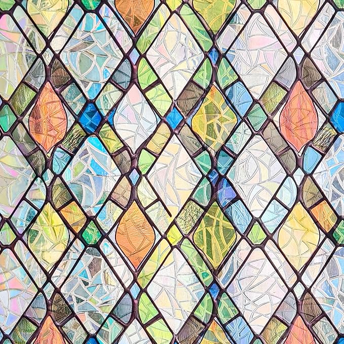 ADD.HERES Window Privacy Film, Stained Glass Decorative Static Cling, Removable - Image 9