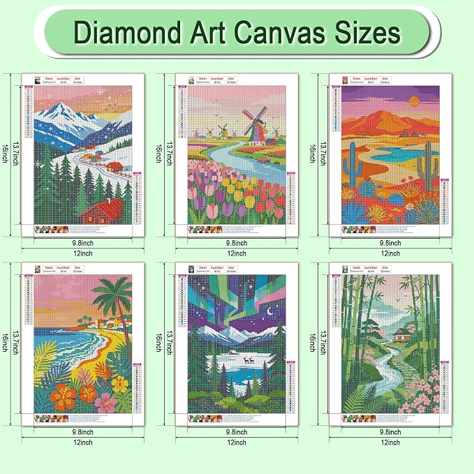 DOZEEZOP 6-Pack Diamond Painting Art Kits - Image 6