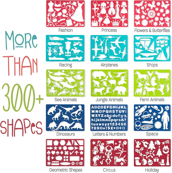 Kipipol 63 Pcs Drawing Stencils - Image 5