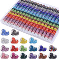 Aipridy European Large Hole Beads, Colorful Glass Charm Beads Set by AIPRIDY
