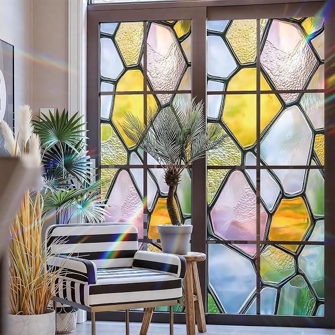Stained Glass Window Privacy Film Static Cling - Image 3