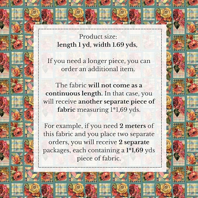 100% Cotton Fabric by the Yard – Turkish Quality Quilting & Sewing Fabric - Image 4