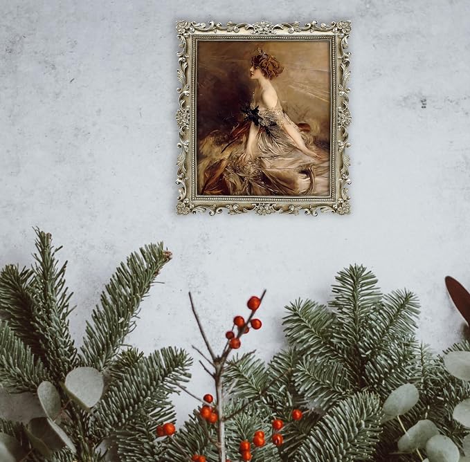 Silver Picture Frame 8x10 Antique Picture Frames Vintage | Real Glass, Wall or - Image 6