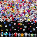Christmas Glass Beads for Jewelry Making by OuMuaMua
