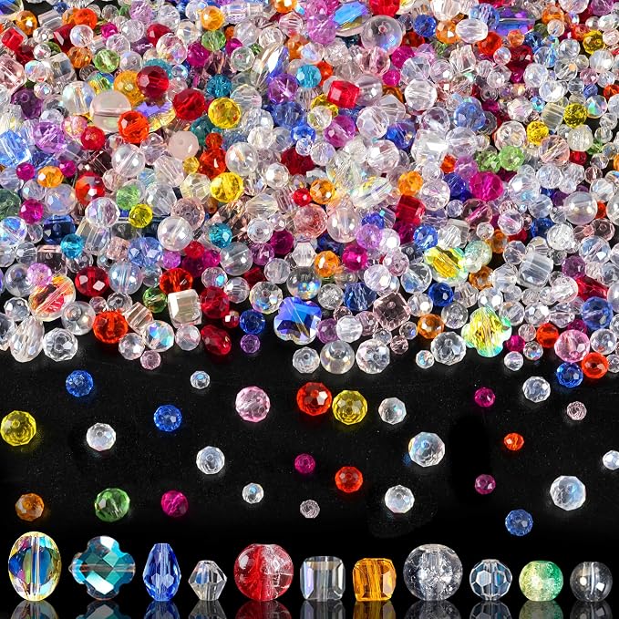 Christmas Glass Beads for Jewelry Making by OuMuaMua