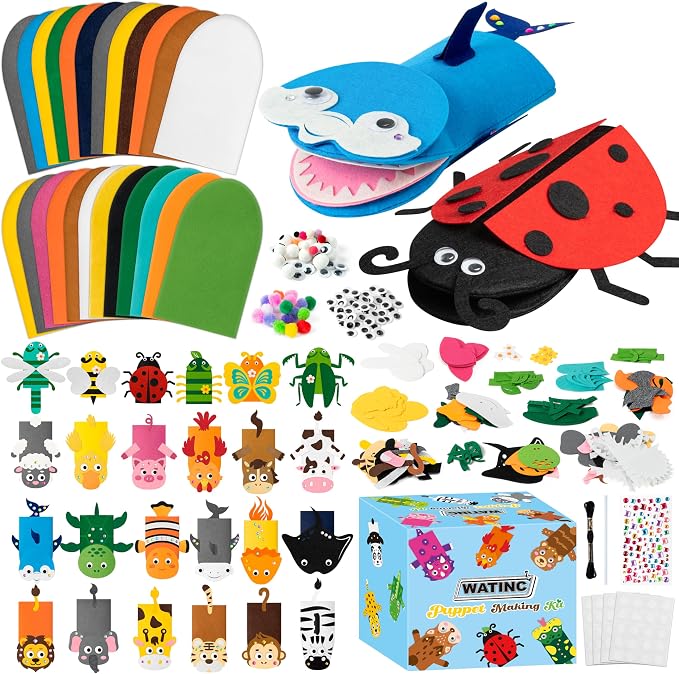 WATINC 24Pcs Hand Puppet Making Kit by WATINC