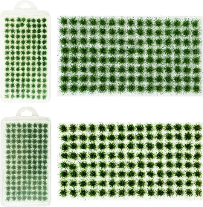 Woohome 208 PCS Static Grass Tuft Green Terrain Kit by Woohome