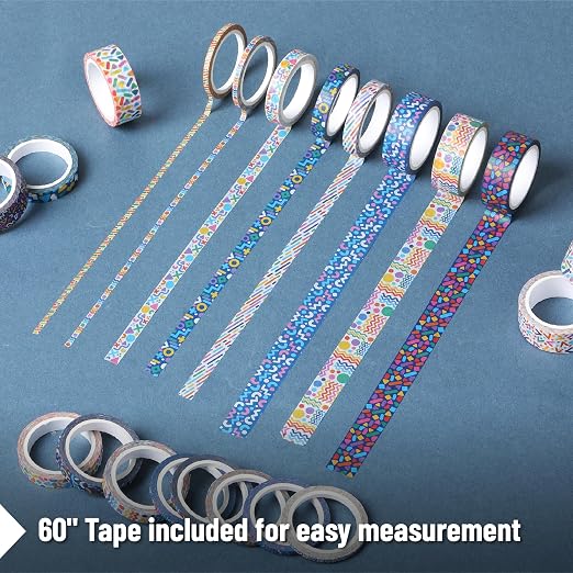 Mr. Pen- Washi Tape Set, 21 Rolls, 5 Yards/Roll | Washi Tape - Image 6