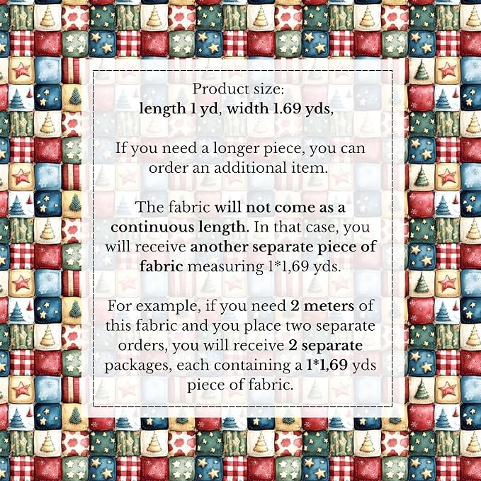 100% Cotton Fabric by the Yard – Turkish Quality Quilting & Sewing Fabric - Image 4