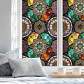 Stained Glass Window Privacy Film Static Cling by AOHMPT