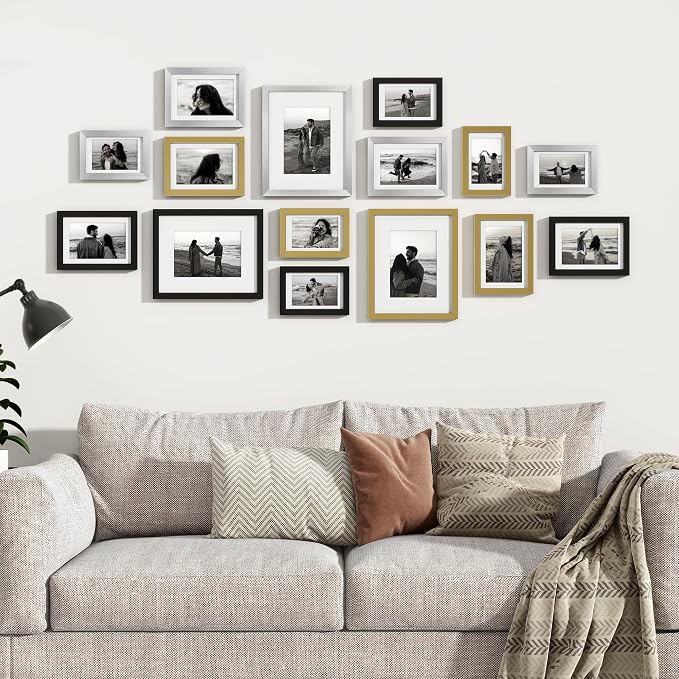 Venusmiles 15 Pack Picture Frames Collage Wall Decor, Gallery Frame Set - Image 4