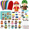 WATINC 12Pcs Hand Puppet Making Kit, Art Craft Felt Sock Puppet Toys, Creative by WATINC