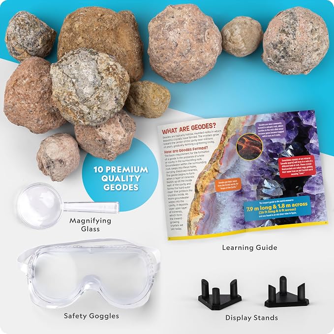 National Geographic Break Open 10 Premium Geodes - Image 6