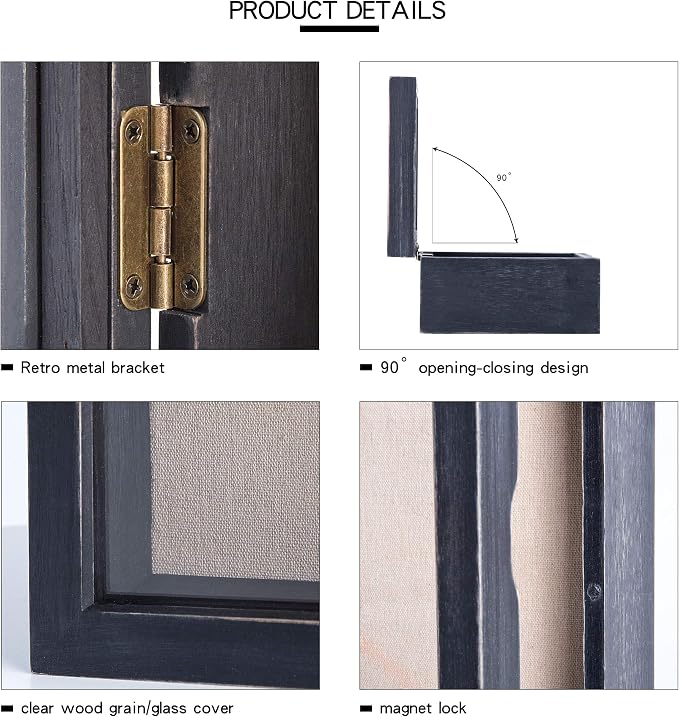 Freezing point Shadow Box Frame 5x5 Shadow Box Display Case Cabinet Picture - Image 4