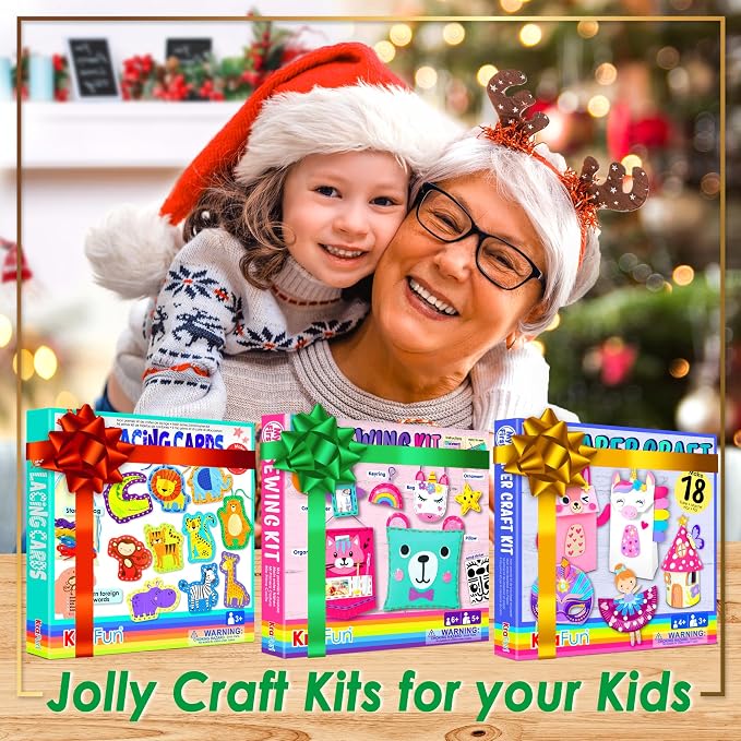 KRAFUN Unicorn & Bunny Beginner Paper Craft Kit - Image 4