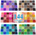 XSEINO About 7200pcs 144 Colors 6mm Crackle Glass Beads Bracelet Making Kit by XSEINOiscreating%EF%BC%81