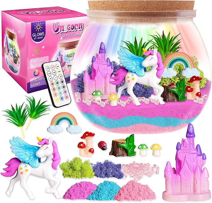 Unicorn Terrarium Craft Kits, DIY Craft by Unknown