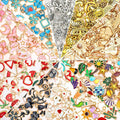 500 PCS Charms for Jewelry Making, Keychains & Craft Projects, Bulk Jewelry by CRWEETY