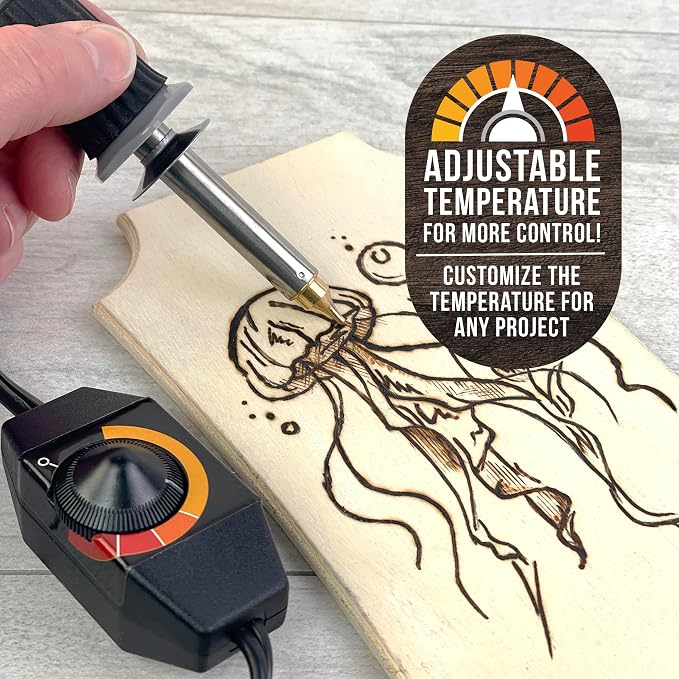ArtSkills Wood Burning Tool Kit 16 Piece Adjustable Temp Wood Burning Pen | - Image 5