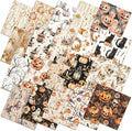 HunnmingRe 20 Pcs 10''x10'' Boho Halloween Quilting Fabric Square Spooky Ghost by HunnmingRe