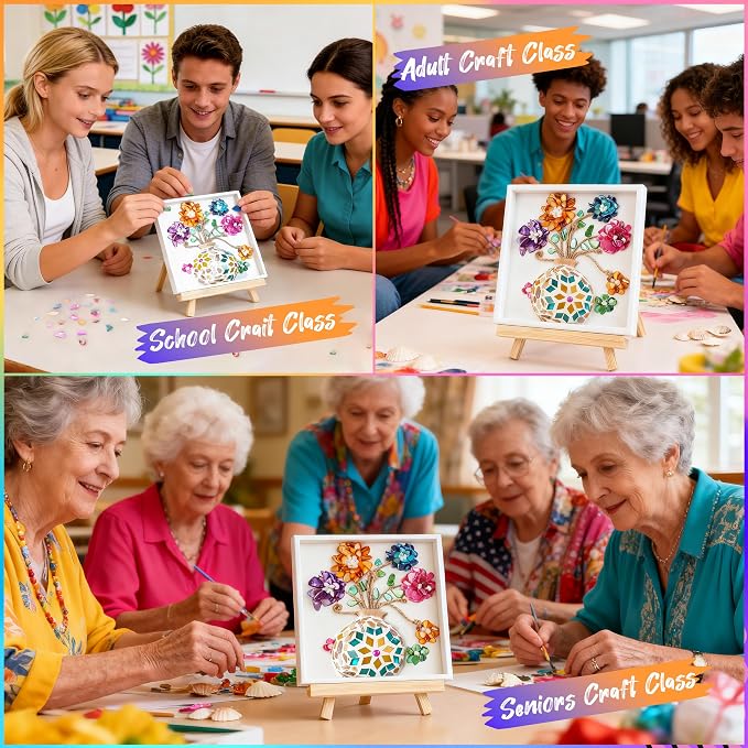 Joyclub DIY Vase Mosaic Painting Kit Mosaic Kits - Image 9