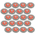 A A IN 20Pack Wire Wheel for Angle Grinder, 4 Inch Twisted Knotted Grinder Wire Wheel Brush with 5/8"-11 Threaded Arbor for Angle Grinder,Carbon Steel Wire Cup Brush for Rust,Corrosion,Paint Removal