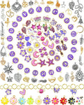 FIVEIZERO 216PCS Charms for Jewelry Making, Enamel Blacelet Charms Kit | by FIVEIZERO