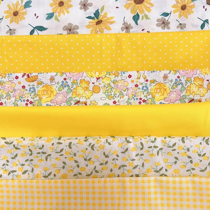 Cotton Fabric DIY Making Supplies Quilting Patchwork Fabric Fat Quarter Bundles by Antetek