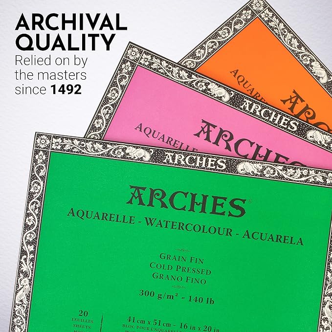 Arches Watercolor Paper Block, Cold Press, 140 Pound - Image 5