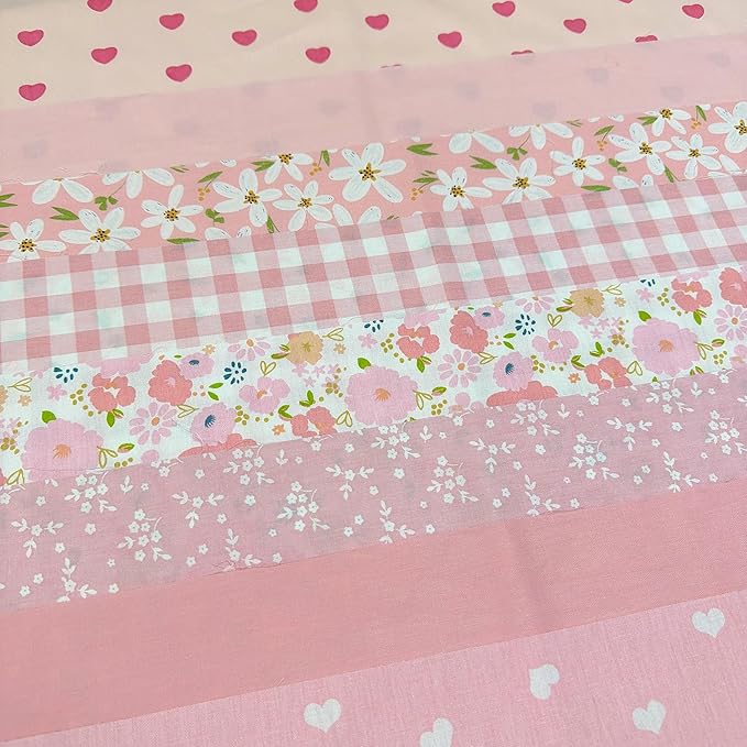 9.8" x 9.8" Cotton Fabric DIY Making Supplies Quilting Patchwork Fabric Fat - Image 2