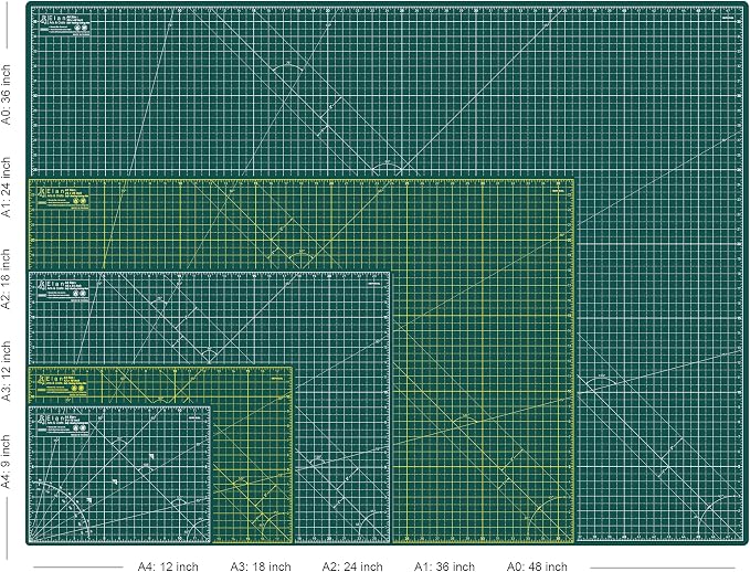Elan Cutting Mat A1 Green, Large Self Healing Cutting Mat 24 x 36 Inch - Image 5