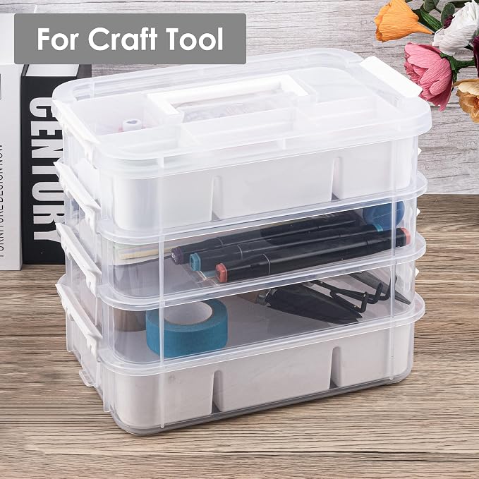 CraftGenes Craft Organizers and Storage, 10QT 4-Layer Durable Sewing Organizer - Image 6