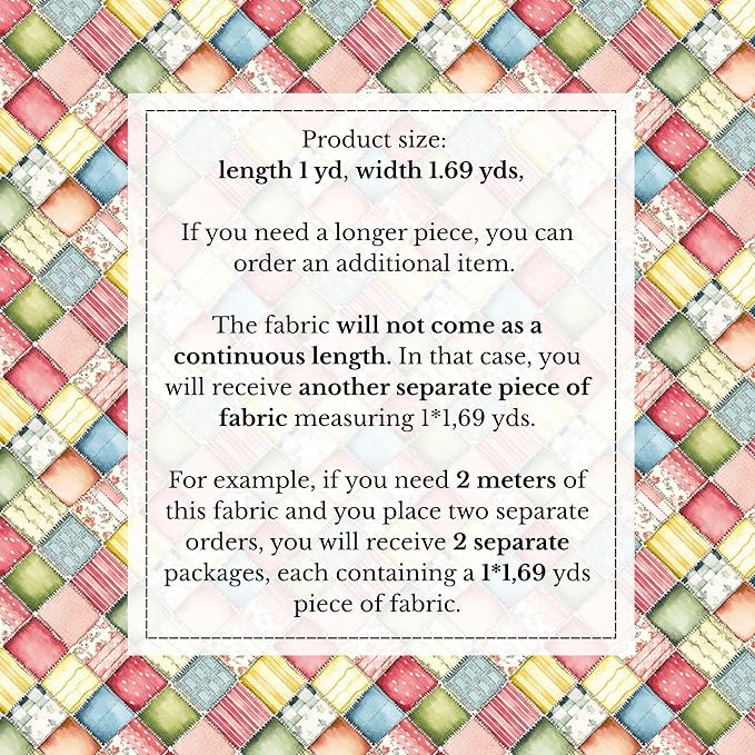 100% Cotton Fabric by the Yard – Turkish Quality Quilting & Sewing Fabric - Image 4