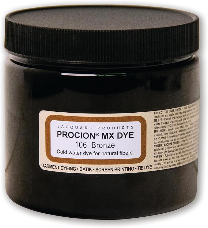 Jacquard Procion Tie Dye Powder Bronze 8oz Jar by Jacquard