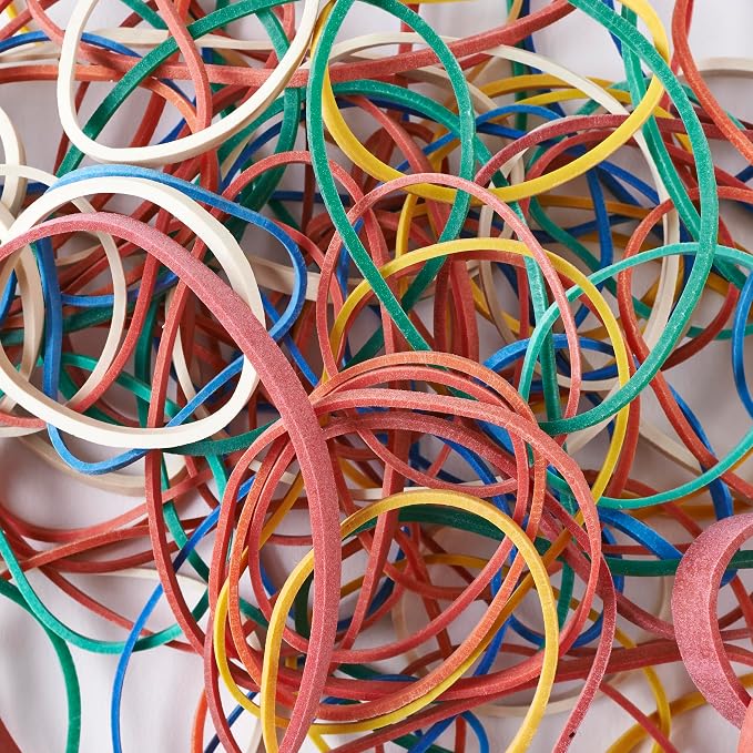 Charles Leonard Rubber Bands Assorted Sizes & Colors 1.4oz per Individual Bag - Image 2