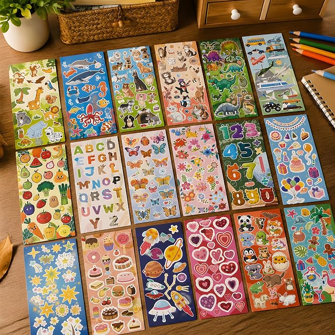 36 Sheets Stickers for Kids - Image 5