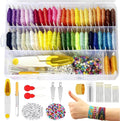 400+Pcs Friendship Bracelet String Kit String Bracelet Making Kit by QCZKB