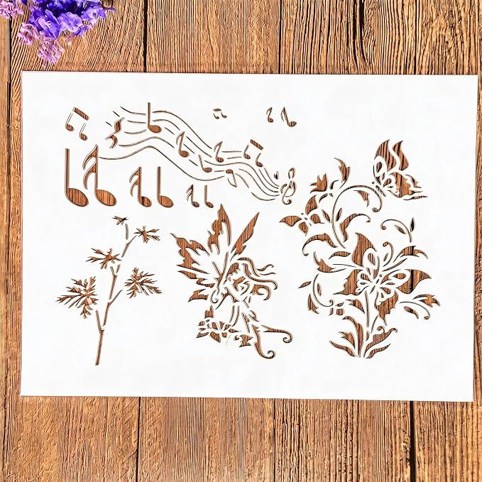 TIAMECH A4 Reusable Music Notes Stencil - Image 4