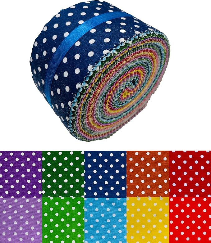 40 Strip Jelly Roll Fabric Strips - Image 2