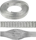 1/2" Wide Tinned Copper Braided Metal Wire Shielding Sleeve Ground Strap by BuyUneed