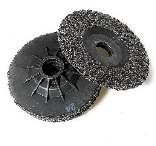 SIGNI 5 Pack SiC Plastic Back Grinding Wheel for Granite/Marble/Concrete and Glasses (4.5 INCH, 24 GRIT)