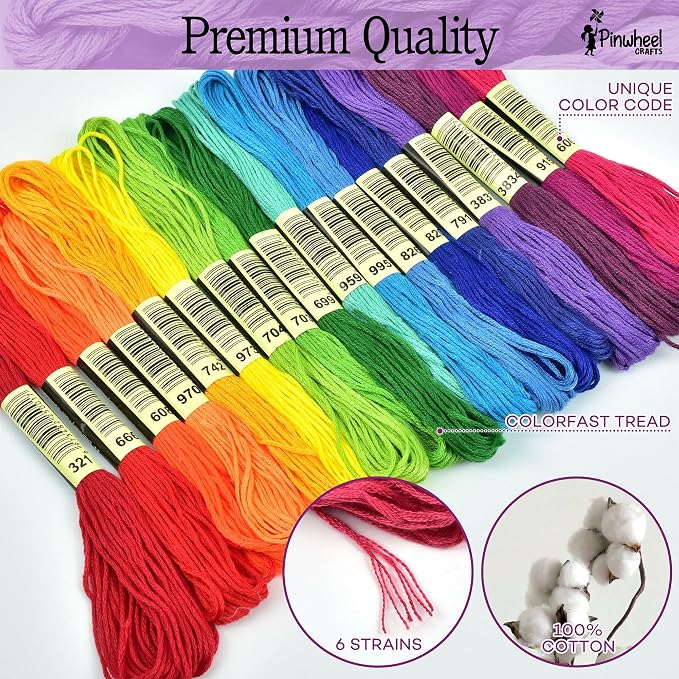 Pinwheel Crafts Friendship Bracelet Kit – DIY String Bracelet Making Kit - Image 4