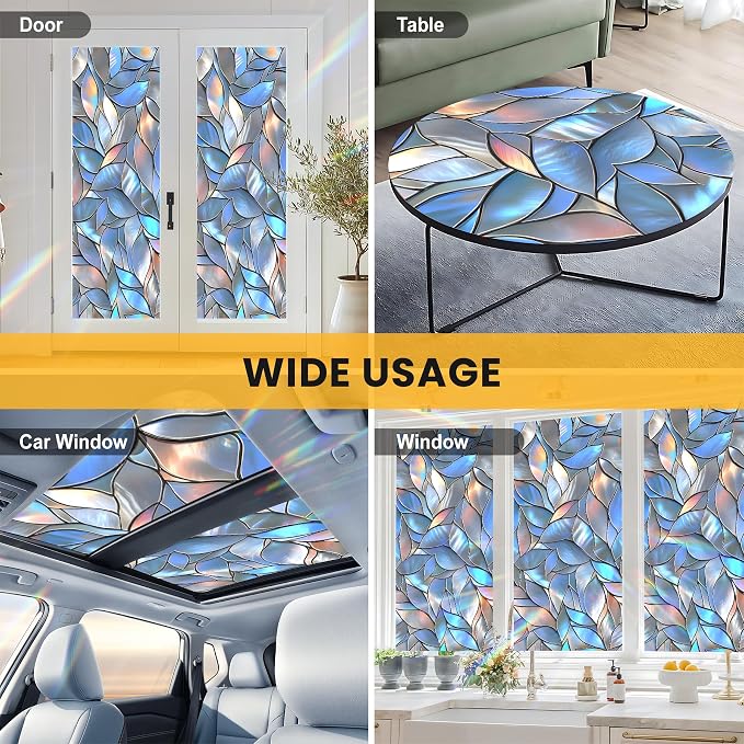 Stained Glass Window Privacy Film Static Cling - Image 8
