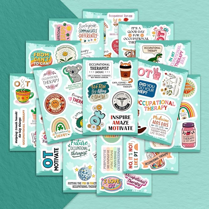 100Pcs Funny Occupational Therapy Stickers and Decals - Image 5